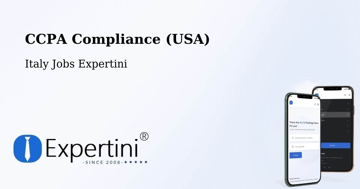 CCPA Privacy Rights & Compliance Notice – Andreis - Italy Jobs Expertini