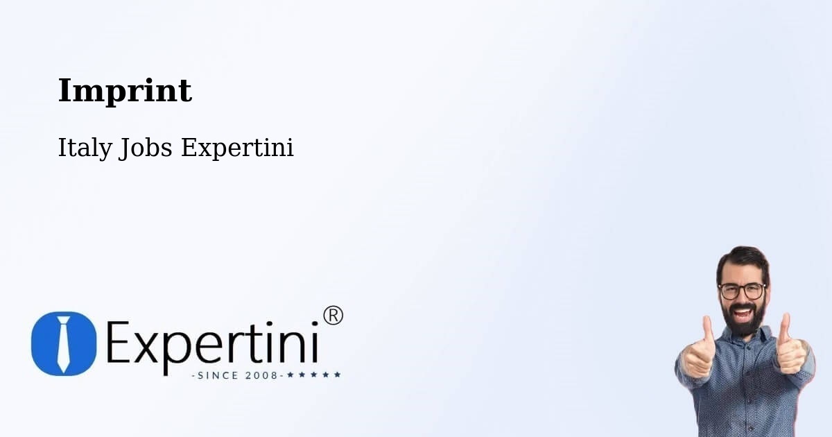 Imprint – Andreis - Italy Jobs Expertini